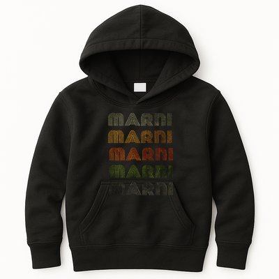 Love Heart Marni Grunge/Vintage Style Black Marni Kids Hoodie