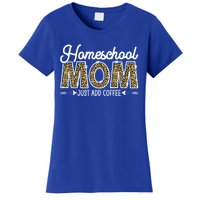 Leopard Homeschool Mom Mama Coffee Mothers Day Gift Women's T-Shirt