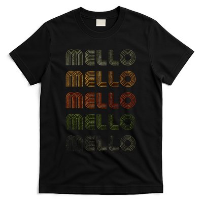 Love Heart Mello Grunge Vintage Style Black Mello T-Shirt
