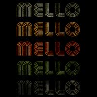Love Heart Mello Grunge Vintage Style Black Mello Button