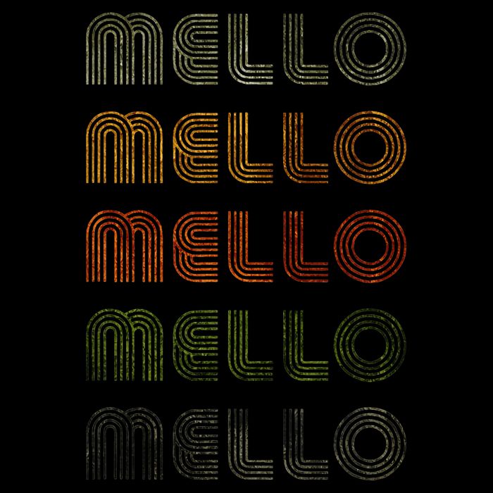 Love Heart Mello Grunge Vintage Style Black Mello Button