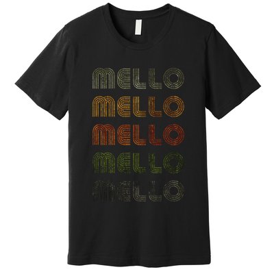 Love Heart Mello Grunge Vintage Style Black Mello Premium T-Shirt