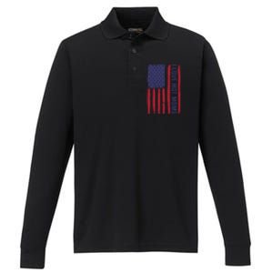 Love Hot Mom Friend Friend Dad Usa I Love Hot Moms Gift Performance Long Sleeve Polo