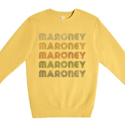 Love Heart Maroney Grunge Vintage Style Black Maroney Premium Crewneck Sweatshirt