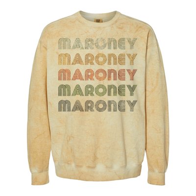 Love Heart Maroney Grunge Vintage Style Black Maroney Colorblast Crewneck Sweatshirt