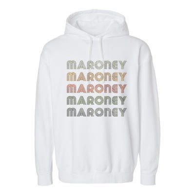 Love Heart Maroney Grunge Vintage Style Black Maroney Garment-Dyed Fleece Hoodie