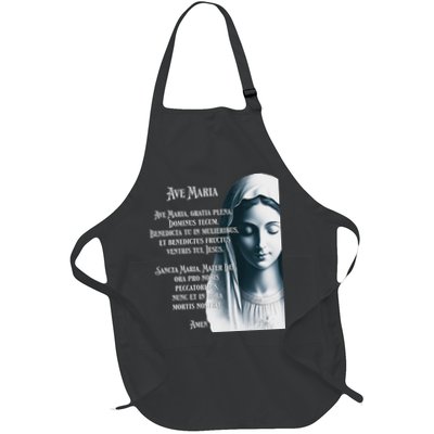 Latin Hail Mary Blessed Mother Rosary Prayer Apron