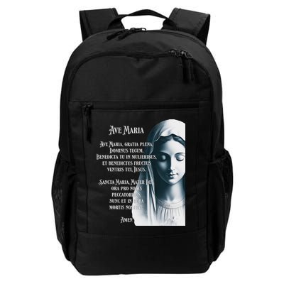 Latin Hail Mary Blessed Mother Rosary Prayer Backpack