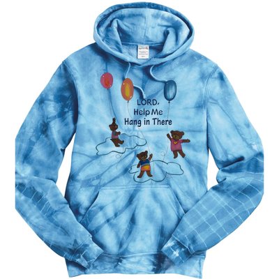 Lord Help Me Hang In There Funny Meme Tie Dye Hoodie