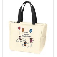 Lord Help Me Hang In There Funny Meme Zip Tote Bag