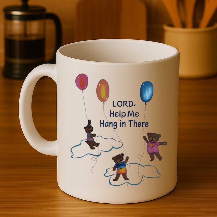 Lord Help Me Hang In There Funny Meme Mug