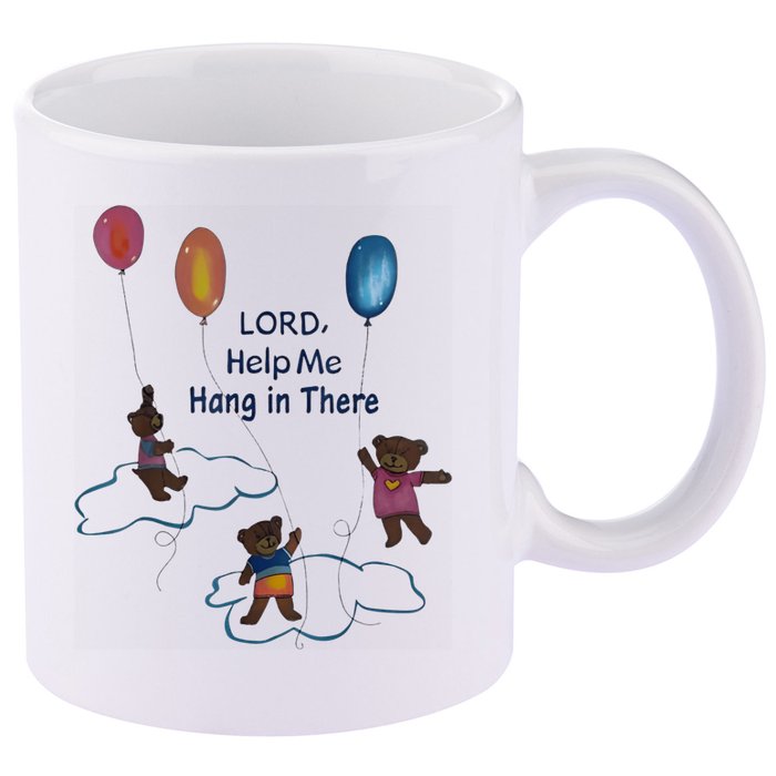 Lord Help Me Hang In There Funny Meme 11oz C Handle Ceramic Mug