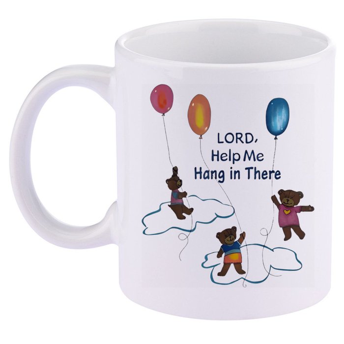 Lord Help Me Hang In There Funny Meme 11oz C Handle Ceramic Mug