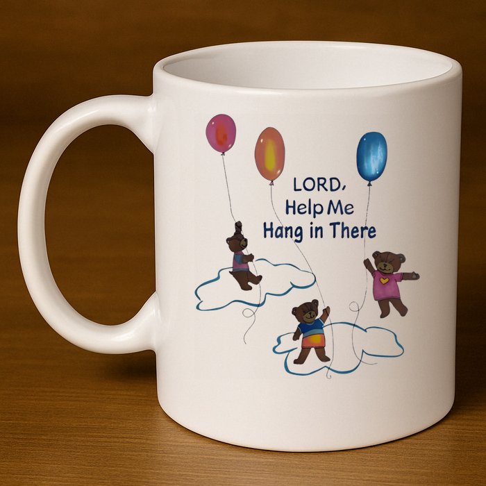 Lord Help Me Hang In There Funny Meme 11oz C Handle Ceramic Mug
