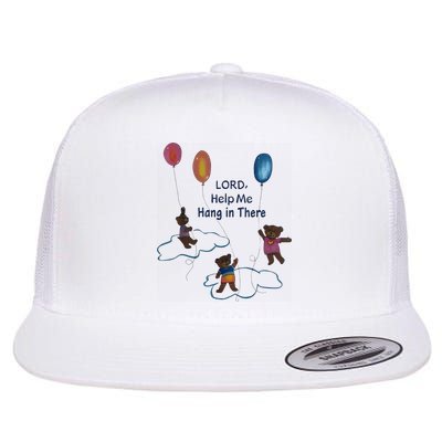 Lord Help Me Hang In There Funny Meme Flatbill Hat