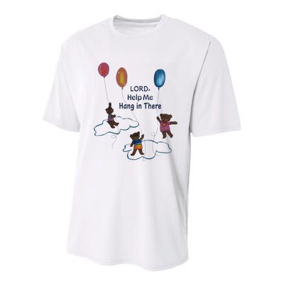 Lord Help Me Hang In There Funny Meme Youth Performance Sprint T-Shirt