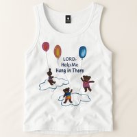 Lord Help Me Hang In There Funny Meme Tank Top