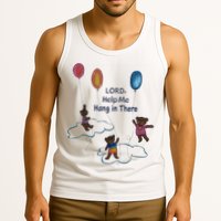 Lord Help Me Hang In There Funny Meme Tank Top