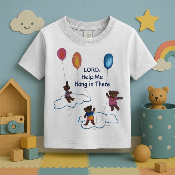 Lord Help Me Hang In There Funny Meme Toddler T-Shirt