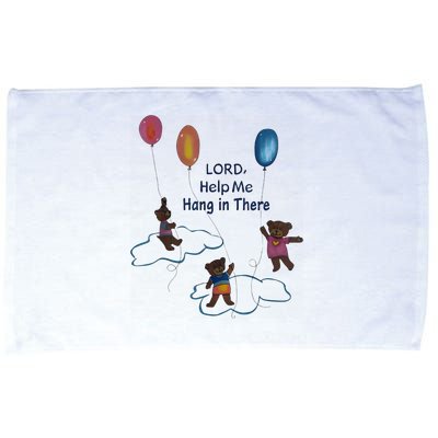 Lord Help Me Hang In There Funny Meme Microfiber Hand Towel