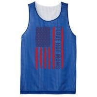 Love Hot Mom Friend Friend Dad Usa I Love Hot Moms Funny Gift Mesh Reversible Basketball Jersey Tank