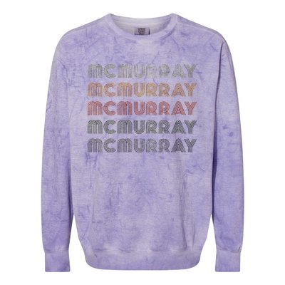 Love Heart Mcmurray Grunge Vintage Style Black Mcmurray Colorblast Crewneck Sweatshirt