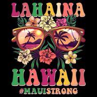 Lahaina Hawaii #Maui Strong Women's Crop Top Tee