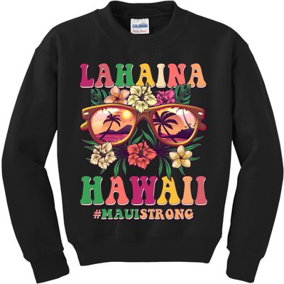 Lahaina Hawaii #Maui Strong Kids Sweatshirt
