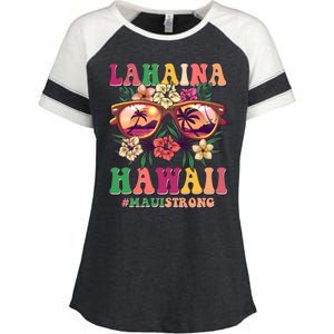 Lahaina Hawaii #Maui Strong Enza Ladies Jersey Colorblock Tee