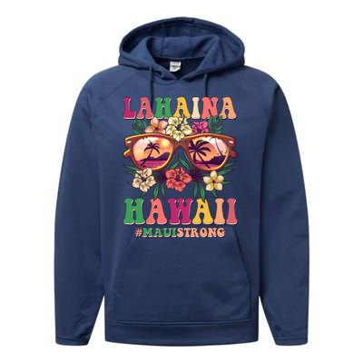 Lahaina Hawaii #Maui Strong Performance Fleece Hoodie