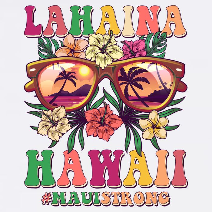 Lahaina Hawaii #Maui Strong Garment-Dyed Sweatshirt