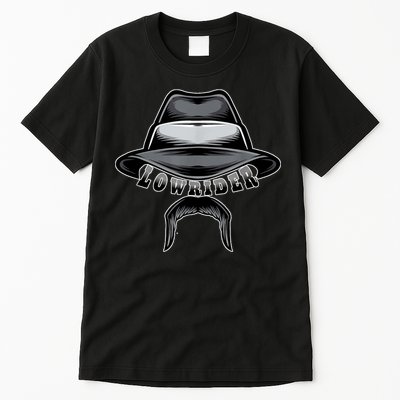 Lowrider Hat & Moustache, Chicano Cholo, Latino Low Rider Tall T-Shirt