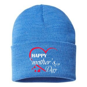 Love Happy Mother Day Great Gift Sustainable Knit Beanie