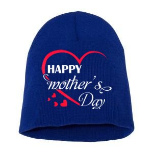 Love Happy Mother Day Great Gift Short Acrylic Beanie