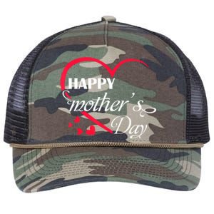 Love Happy Mother Day Great Gift Retro Rope Trucker Hat Cap