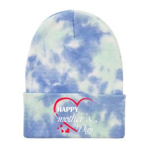 Love Happy Mother Day Great Gift Tie Dye 12in Knit Beanie