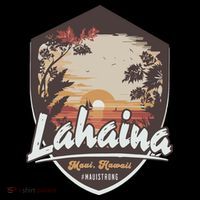 Lahaina Hawaii Maui Strong Support Drawstring Bag