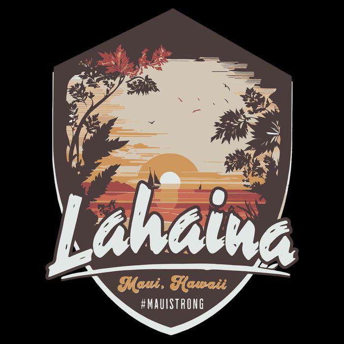 Lahaina Hawaii Maui Strong Support 16 in Basic Backpack