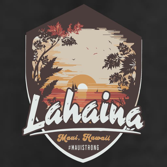 Lahaina Hawaii Maui Strong Support Golf Towel