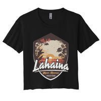 Lahaina Hawaii Maui Strong Support Women's Crop Top Tee