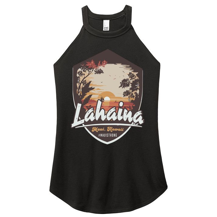 Lahaina Hawaii Maui Strong Support Women's Perfect Tri Rocker Tank