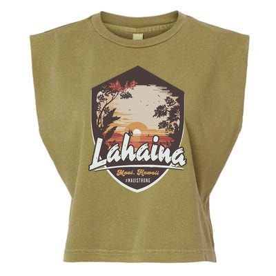 Lahaina Hawaii Maui Strong Support Garment-Dyed Women's Muscle Tee