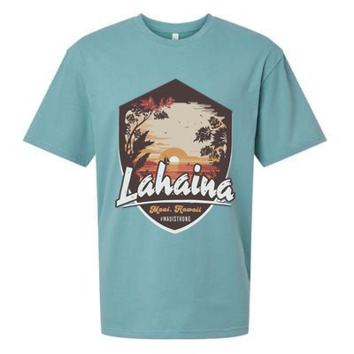 Lahaina Hawaii Maui Strong Support Sueded Cloud Jersey T-Shirt