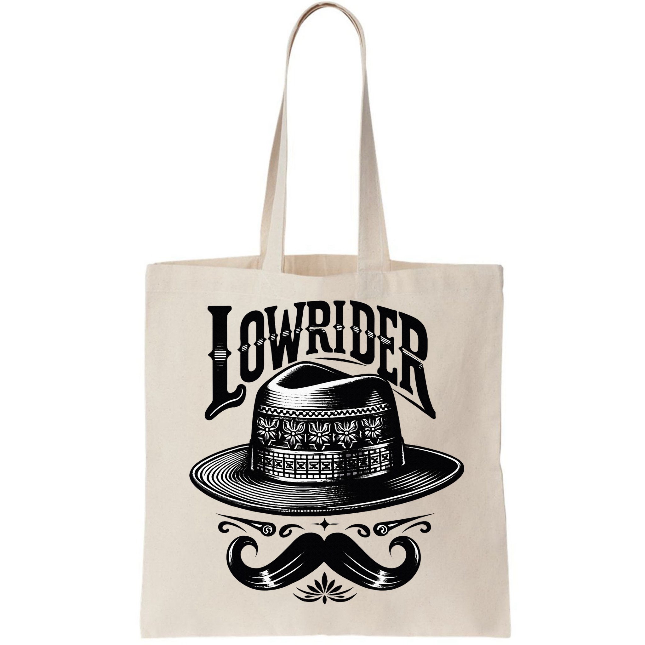 Lowrider Hat Moustache Chicano Cholo Latino Low Rider Bag