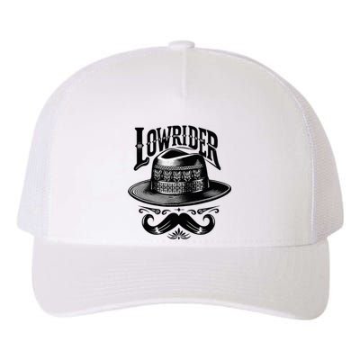 Lowrider Hat Moustache Chicano Cholo Latino Low Rider Yupoong Adult 5-Panel Trucker Hat