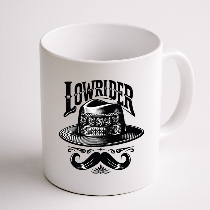 Lowrider Hat Moustache Chicano Cholo Latino Low Rider Coffee Mug