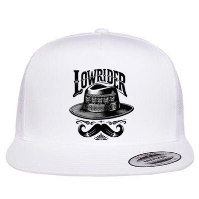 Lowrider Hat Moustache Chicano Cholo Latino Low Rider Flat Bill Trucker Hat