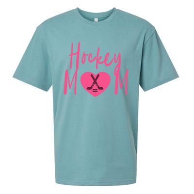 Love Hockey Mom Cute Gift Sueded Cloud Jersey T-Shirt