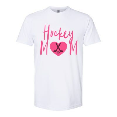 Love Hockey Mom Cute Gift Softstyle CVC T-Shirt