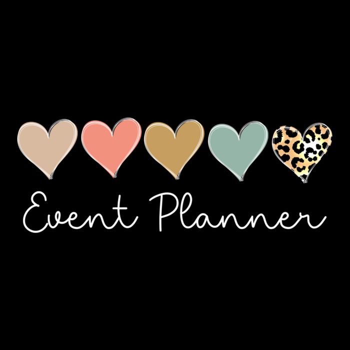 Leopard Hearts Matching Valentines Day For Event Planner Cute Gift Performance Shirt